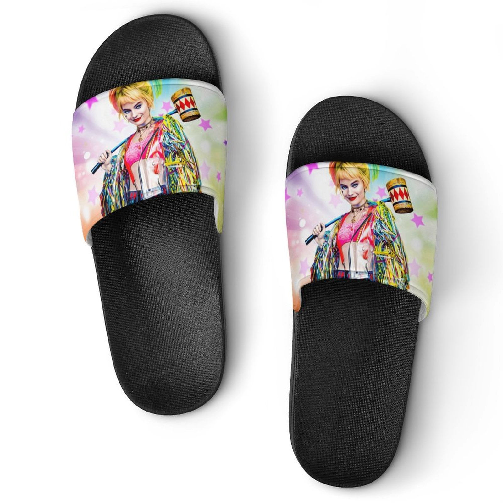 Harley Quinn Character Unisex Slippers Summer Beach Slippers Casual Non Slip Comfortable Slide Sandals Home Slippers For Men Women