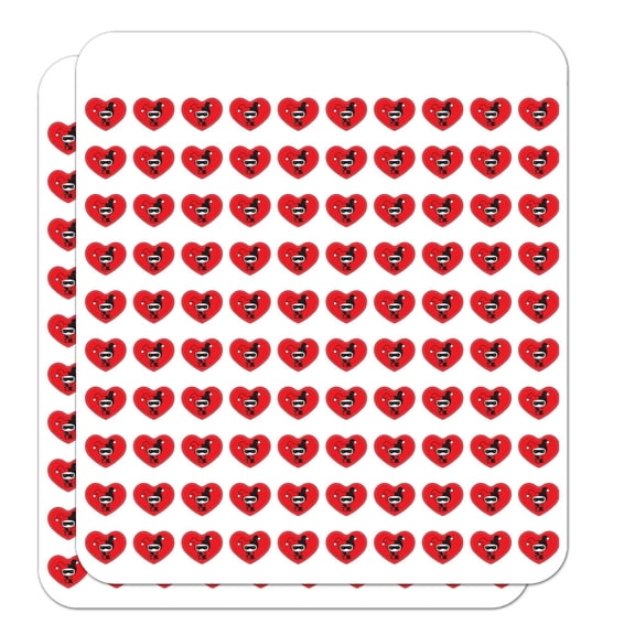 Harley Quinn Cute Chibi Character Heart Shaped Planner Calendar Scrapbook Craft Stickers