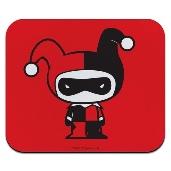 Harley Quinn Cute Chibi Character Low Profile Thin Mouse Pad Mousepad