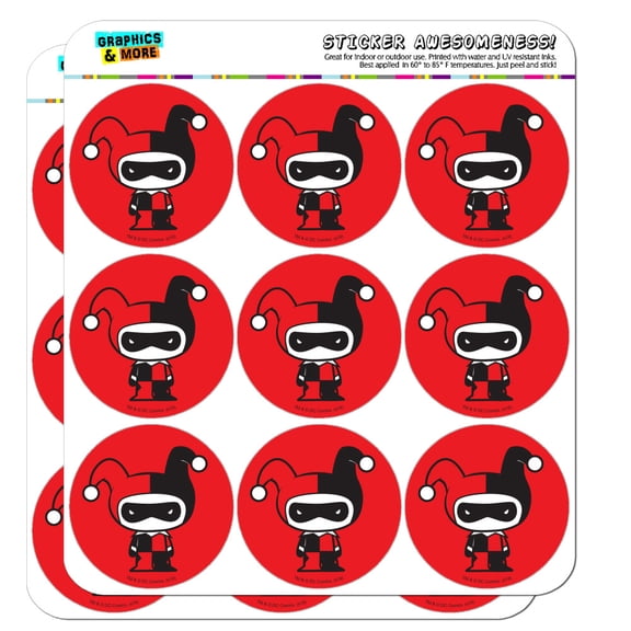 Harley Quinn Cute Chibi Character Planner Calendar Scrapbooking Crafting Stickers
