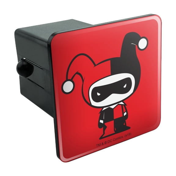 Harley Quinn Cute Chibi Character Tow Trailer Hitch Cover Plug Insert