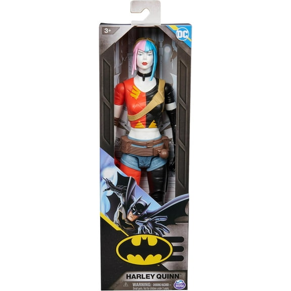 DC Comics, Harley Quinn Action Figure, 12-inch Super Hero Collectible Kids Toys for Boys and Girls, Ages 3+