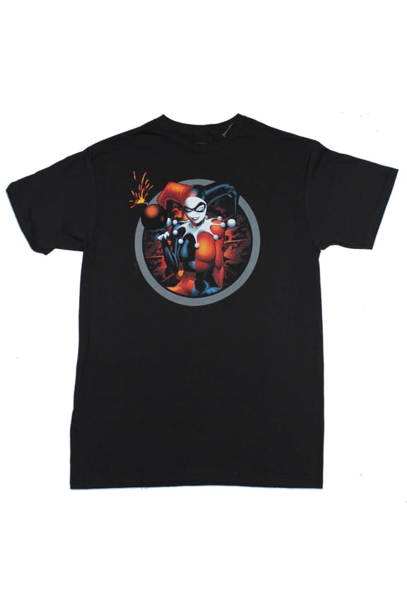 (DC Comics) Mens T-Shirt - Bomb Clutching Circle Image (Medium)