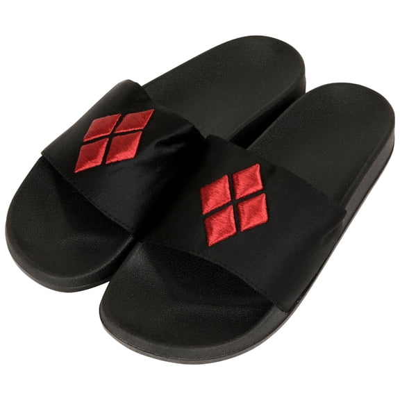 Harley Quinn Diamond Logo Sandal Slides-Medium