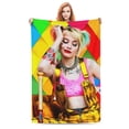 thumbnail image 1 of Harley Quinn Film Soft Blanket Fuzzy Fleece Anti-pilling Flannel Throw Blanket Decor Sofa Bed Blanket 40x60in, 1 of 7
