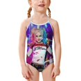 thumbnail image 1 of Harley Quinn Girls One Piece Swimsuits Kids Sport Summer Swimwear Beach Bathing Suit, 1 of 6