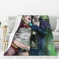 thumbnail image 1 of Harley Quinn Joker Film Thick Blanket Cozy Soft Fuzzy Anti-pilling Flannel Throw Blanket Warm Sofa Bed Blanket 60"x50" For Adult Teen Kids, 1 of 8