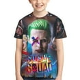 thumbnail image 1 of Harley Quinn Joker Film Youth Unisex T-Shirt Crewneck Short Sleeve Double-Sided Print Tee Shirts Top For Boys Girls Kid Teen X-Small, 1 of 6