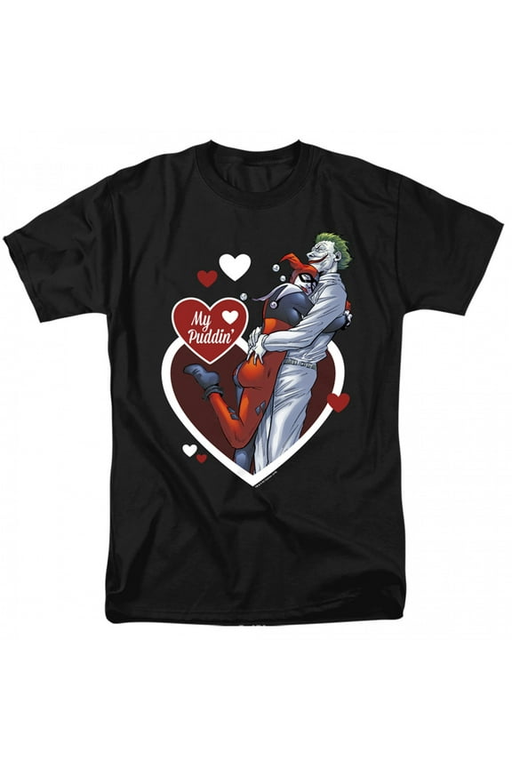 Joker & Harley My Puddin 3 Womens T-Shirt, Black - Extra Large