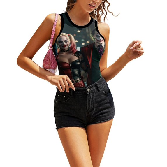 Harley Quinn Joker Movie Women's Tank Top Sleeveless T-Shirts Tee Camisole Sport Vest Summer Daily Undershirts