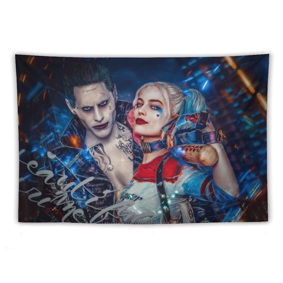 Harley Quinn Joker Tapestry Luxury Wall Hanging Tapestries Decoration For Living Room Bedroom Dormitory Mural Blanket Wall Art Tapestry
