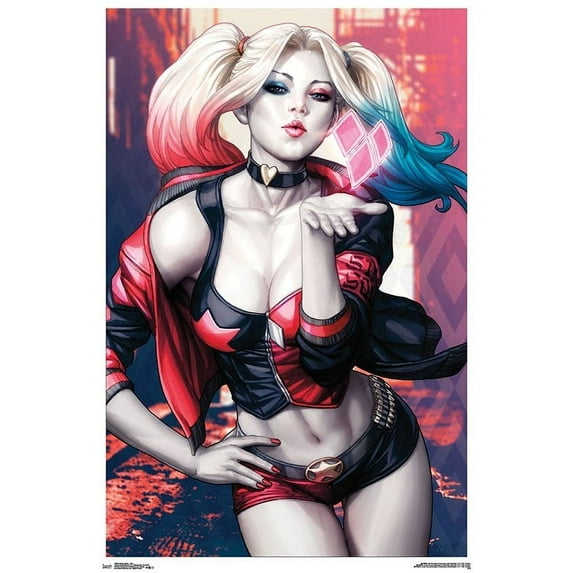 Harley Quinn - Kiss Laminated Poster Print (22 x 34)