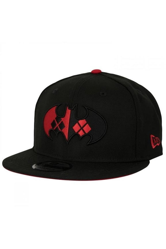 & Harley Quinn Logo New Era 9Fifty Adjustable Hat - Black - One Size