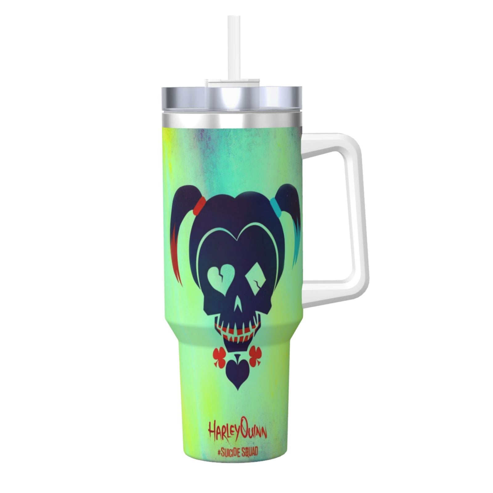 HarleyQuinn Quinn Insulated Tumbler 40 Oz With Handle And Straw Lid