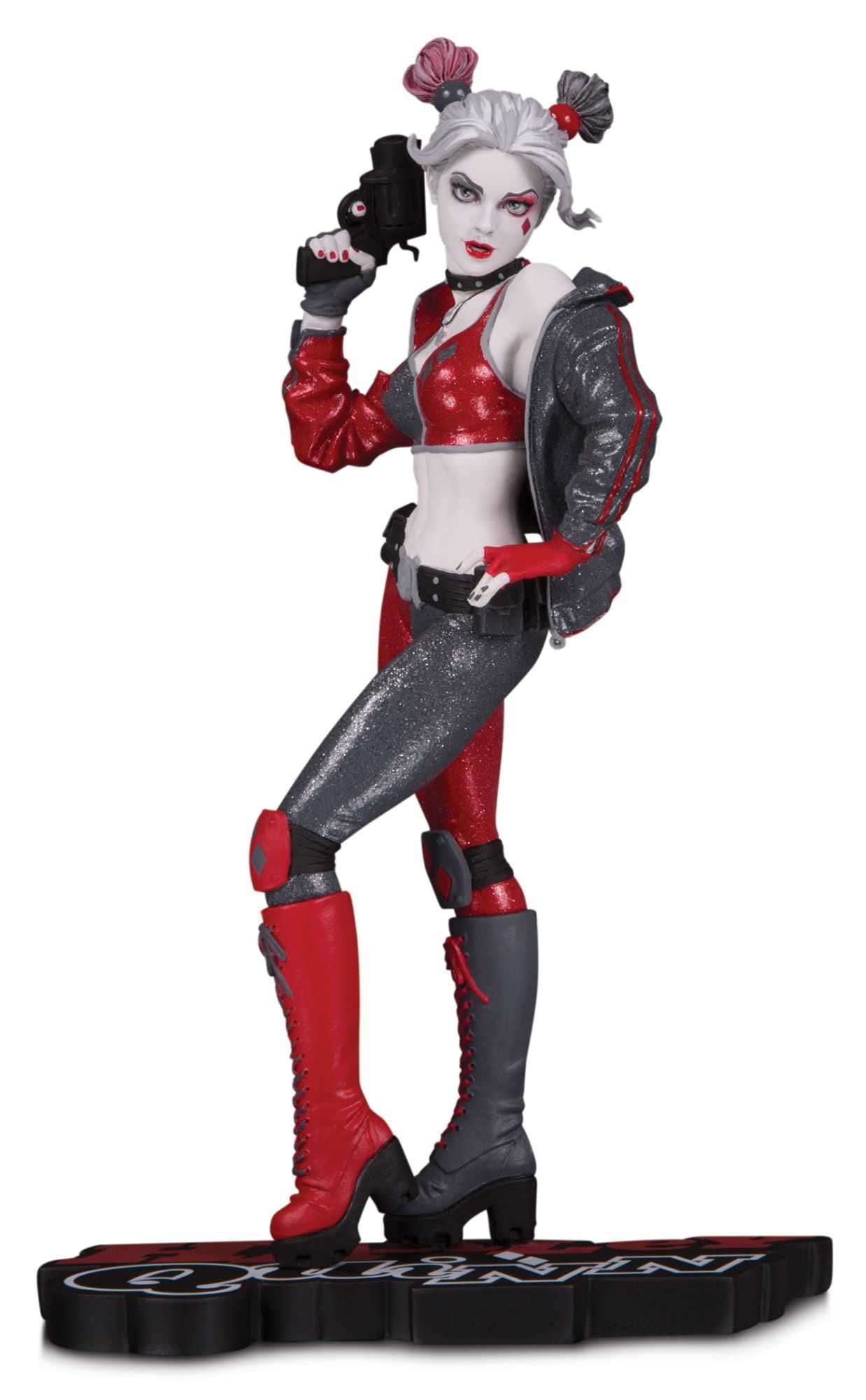 コレクション Harley Quinn Harley Quinn Red White & Black 7 Inch Statue Figure Comic