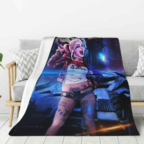 Harley Quinn Season Thick Blanket Cozy Soft Fuzzy Anti-pilling Flannel Throw Blanket Warm Sofa Bed Blanket 40"x30" For Adult Teen Kids
