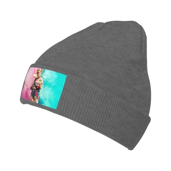 Harley Quinn Stretchable Knitted Beanie Hat Unisex Hat Daily Winter Thermal Soft Skull Cap For Men Women