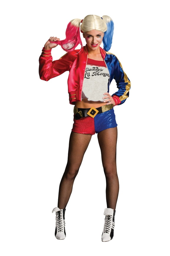 Rubie's Suicide Squad Harley Quinn Batman Women's Halloween Fancy-Dress Costume for Adult, M