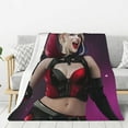 thumbnail image 1 of Harley Quinn Thick Blanket Cozy Soft Fuzzy Anti-pilling Flannel Throw Blanket Warm Sofa Bed Blanket 40"x30" For Adult Teen Kids, 1 of 8