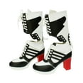 thumbnail image 1 of Harley Quinn Womens Boots Shoes Costume Suicide Squad Cosplay Movie High Heels, 1 of 3