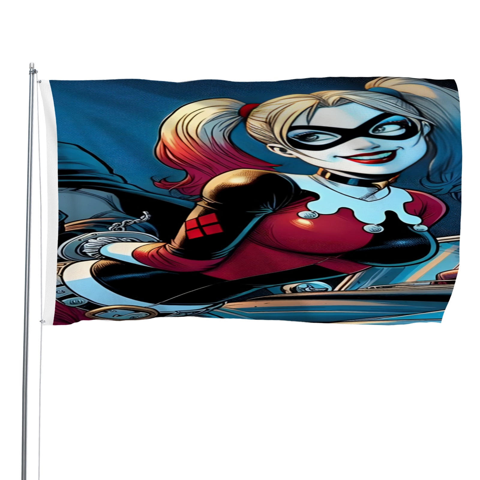 Harley Quinn flag perfect for outdoor decoration, can be hung indoors ...
