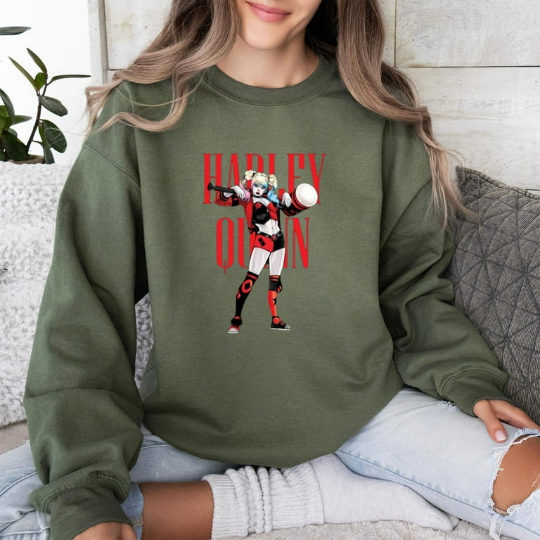 Harley Quinn with a hammer on Unisex Sweatshirt LIMITED EDITION 11 COLOR OPTIONS NEW INSTOCK Walmart