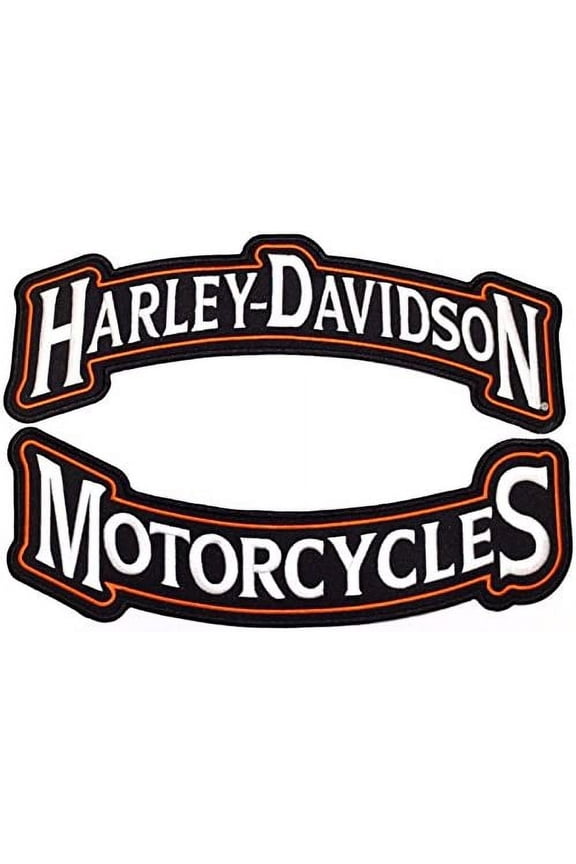 Harley Rocker Patches 12" Large Embroidered Motorcycle Jacket Patch