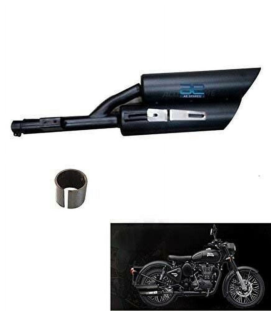 Harley Sound Exhaust Silencer+Glass Wool \u0026 Bush For Royal Enfield 350 500