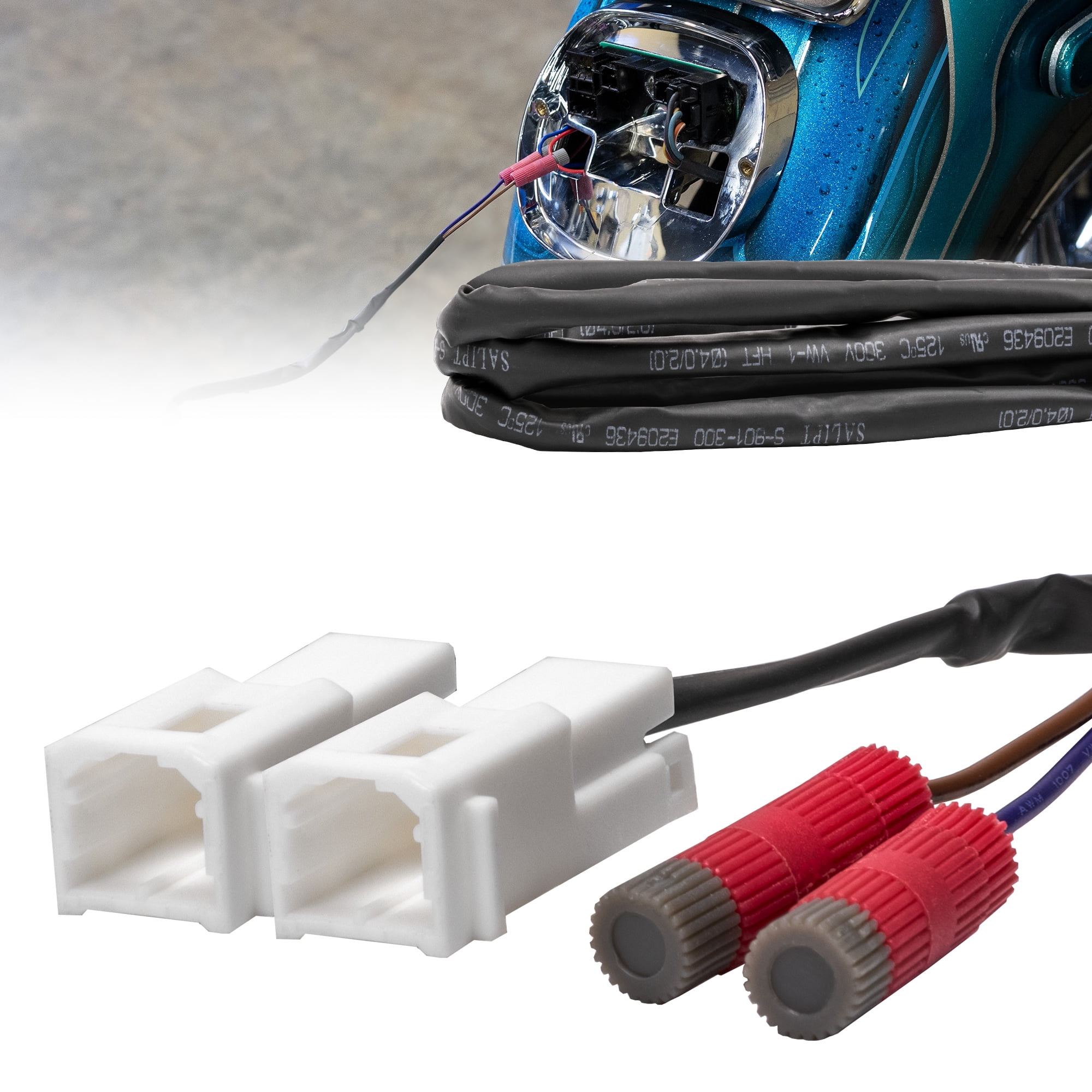 Harley Taillight Turn Signal Converter Wire Harness [PlugAndPlay] for