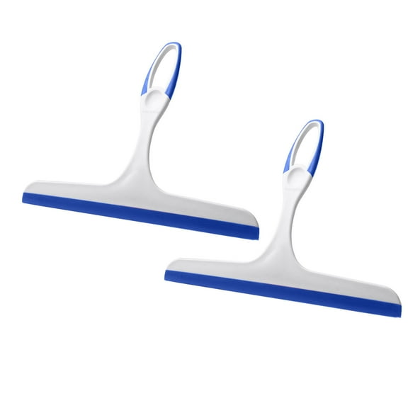 Harlier 2PCS Shower Squeegee for Glass Doors, Bathroom Squeegee for Shower Glass Cleaner, All-Purpose Window Squeegee for Tile, Walls, Sink, Mirror, Bathroom, Car Window Cleaning 7.8 Inches