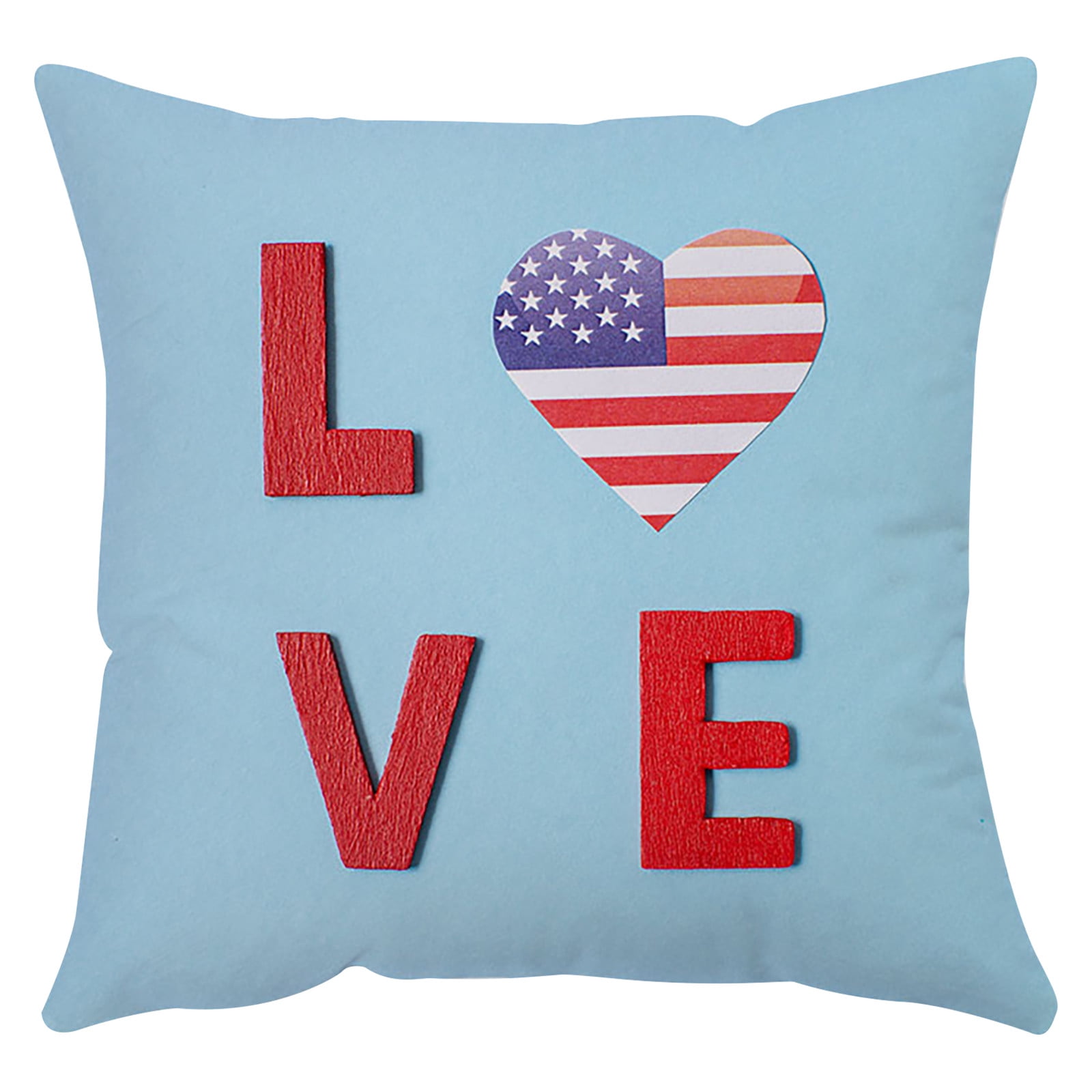 Harlier 4th of July Patriotic Independence Day Pillow Covers, 18x18