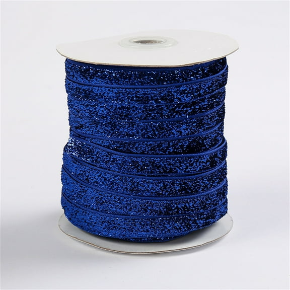 Harlier 50 Yards Metallic Glitter Ribbon, 3/8" (10mm) Medium Sparkle Ribbon Sewing Craft Trim, Polyester Glitter Ribbon for Gift Warpping DIY Crafts Party Christmas Decoration Hair Bows