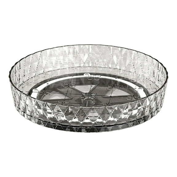 Harlier Acrylic Lazy Susan Turntable Organizer, 7.9 Inch Rotating Makeup Organizer for Vanity, Desktop Cosmetics Display Cabinet Perfume Organizer for Bathroom, Dorm, Bedroom