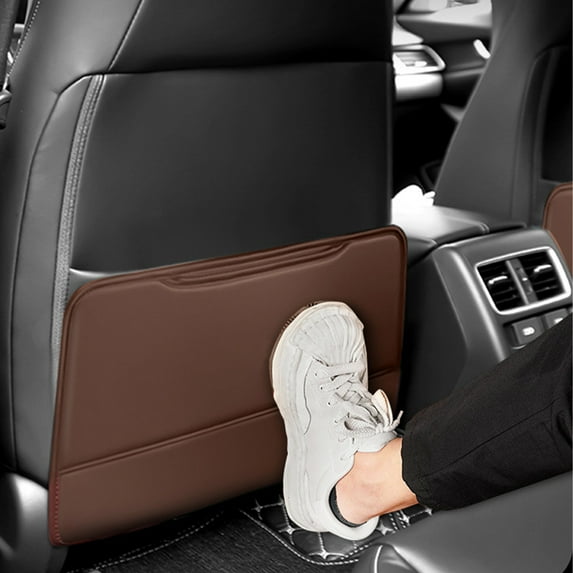 Harlier Back Seat Cover for Kids, Waterproof Kick Mats Backseat Protector, Durable Car Seat Back Protectors for Vehicles to Protect from Dirt, Mud & Scratches, Fits Most SUVs and Vans