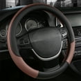 thumbnail image 1 of Harlier Car Steering Wheel Cover, 14.5-15 Inch Premium Universal Microfiber Leather Covers, Breathable Anti-Slip Odorless Steering Wheels Accessories for Men Women (Coffee), 1 of 6