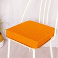 thumbnail image 1 of Harlier Chair Seat Cushion, 16x16x1.2 Inch Memory Foam Square Thick Non-Slip Pads for Office Chairs, Car Seats, Booster Cushion, Comfort and Back Pain Relief, Medium Firm, Orange, 1 of 7