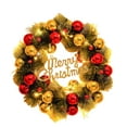 thumbnail image 1 of Harlier Christmas Wreath for Front Door, 15.8" Artificial Christmas Wreath with LED Lights Christmas Door Hanger Decor, Merry Christmas Sign Decorations for Yard Porch Windows Wall Home Supplies, 1 of 7