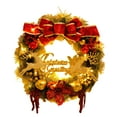 thumbnail image 1 of Harlier Christmas Wreath for Front Door, 15.8" Artificial Christmas Wreath with LED Lights Christmas Door Hanger Decor, Merry Christmas Sign Decorations for Yard Porch Windows Wall Home Supplies, 1 of 7