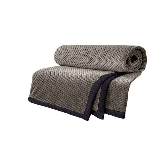 Harlier Cotton Waffle Weave Throw Blanket, Lightweight Washed Cotton Throw Blanket for Spring & Summer, 39"x59" Breathable and Skin-Friendly Blanket for Couch Bed and Office, Gray