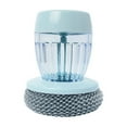 thumbnail image 1 of Harlier Dish Scrub Brush with Soap Dispenser, Kitchen Palm Brush for Pot Pan Sink Cleaning, Tableware Kitchen Scrubber with PET Replacement Balls, 1 of 6