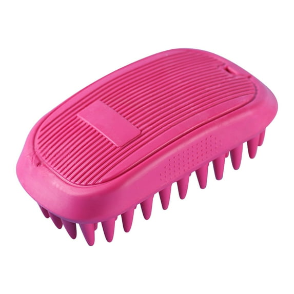 Harlier Dog Grooming Bath Brush, Pet Rubber Brush For Shower Scrubbing & Soothing Massage, Ideal for Long & Short Haired Dogs and Cats, Essential Puppy Grooming Accessories, Long Pins