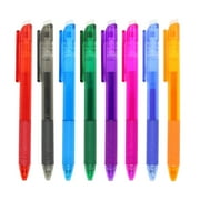 Harlier Erasable Gel Pens, 8 Colors Retractable Cartoon Erasable Pens Clicker Fine Point 0.5mm, Make Mistakes Disappear, Assorted Color Inks for Journaling Drawing Writing Planner