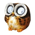 thumbnail image 1 of Harlier Garden Statues Owl Figurines with Solar LED Lights, Unique Animal Statues Lights Housewarming Sculpture Gifts for Outdoor Decorations, Garden, Patio, Balcony, Yard, Lawn Ornament, 1 of 7