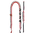 thumbnail image 1 of Harlier Graduation Leis Class of 2024 Decorations, Handmade Double Braided Necklace Ribbon Leis with Bracelet for Him Her, High School College Congrats Grad Gifts Party Supplies (Red & White), 1 of 6