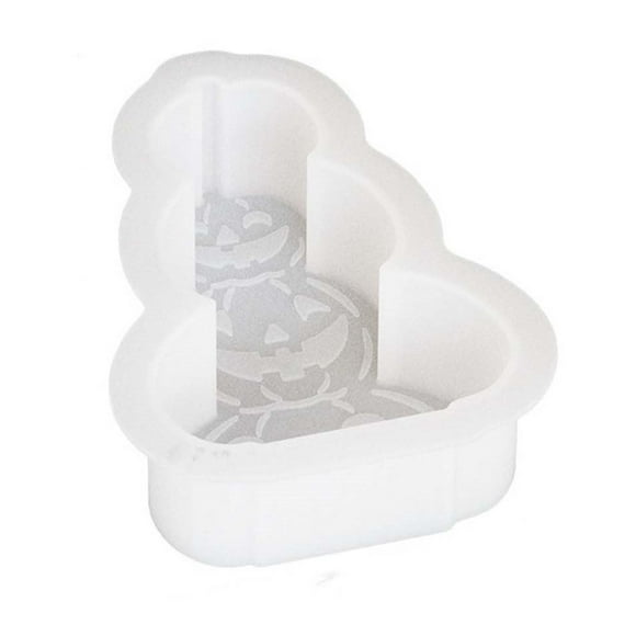 Harlier Halloween Silicone Cake Mold, Pumpkin Bat Skull Ghost Cobweb Shape Silicone Mold for Chocolate Candy Gummy Ice Cube Crayon Melt Biscuits, Baking Mold Making Kit for Kids
