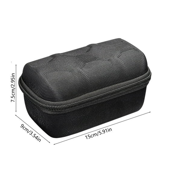 Harlier Hard Watch Box Organizer for Men Women, 2 Watch Travel Case Portable Storage Watch Display Holder For Wristwatches And Smart Watches Up To 55mm (Black 2 Slots)