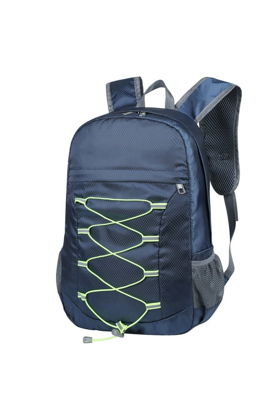 Hiking Backpack, 35L Packable Camping Backpack for Men Women, Waterproof Lightweight Foldable Hiking Backpack Travel Daypack for Climbing Trekking Camping, Blue