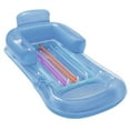 thumbnail image 1 of Harlier Inflatable Pool Lounger Float Adult, Tanning Pool Lounger Float with Cup Holders, Water Pool Chair Floats with Headrest, Backrest & Footrest, Summer Beach Floaties Cool Pool Party Toys, 1 of 6