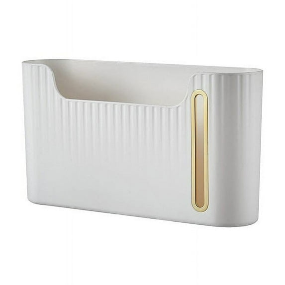 Harlier Kitchen Large Trash Bag Dispenser, Wall Mount & Free-standing Garbage Bag Organizer for Cabinet, Kitchen Storage Box, Max Accommodate 6 Rolls Garbage Bags