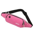 thumbnail image 1 of Harlier Large Crossbody Fanny Pack with 2-Zipper Pockets, Gifts for Enjoy Sports Festival Workout Traveling Running Casual Hands-Free Wallets Waist Pack Phone Bag Fits All Phones (Pink), 1 of 9